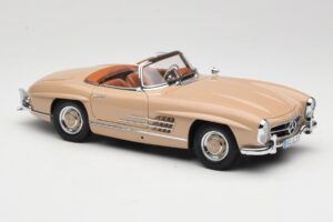 Mercedes 300 SL W198 Roadster Light Brown Minichamps 1:18 180039032 Diecast - image 6 of 8