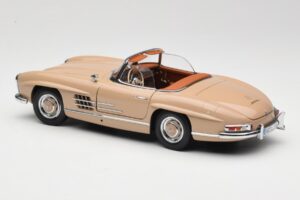 Mercedes 300 SL W198 Roadster Light Brown Minichamps 1:18 180039032 Diecast - image 7 of 8
