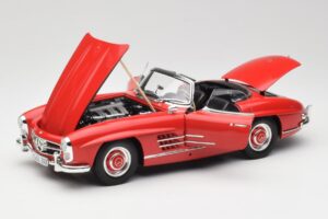 Mercedes 300 SL W198 Roadster Red With Hardtop Minichamps 1:18 180039041 Diecast - image 2 of 8
