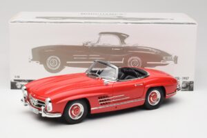 Mercedes 300 SL W198 Roadster Red With Hardtop Minichamps 1:18 180039041 Diecast - image 8 of 8
