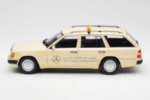 Mercedes 300D S124 T-Model Light Ivory Taxi Dealer Edition Norev 1:18 B66040702 Diecast - image 4 of 8