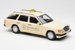 Mercedes 300D S124 T-Model Light Ivory Taxi Dealer Edition Norev 1:18 B66040702 Diecast - image 6 of 8