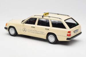 Mercedes 300D S124 T-Model Light Ivory Taxi Dealer Edition Norev 1:18 B66040702 Diecast - image 7 of 8