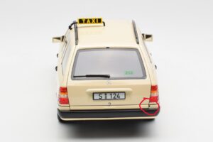 Mercedes 300D S124 T-Model Light Ivory Taxi Dealer Edition Norev 1:18 B66040702 Diecast - image 8 of 8