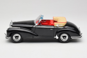 Mercedes 300S W188 Roadster Black Welly 1:18 801-3271398 Diecast - image 4 of 8
