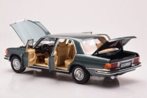 Mercedes 450 SEL 6.9 W116 Petrol Metallic Norev 1:18 183974 Diecast - image 5 of 8