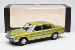 Mercedes 450 SEL W116 Citrus Green Dealer Edition Norev 1:18 B66040683 Diecast - image 8 of 8