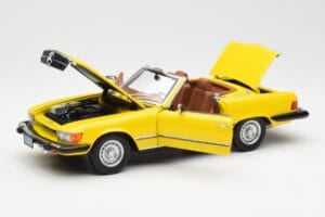 Mercedes 450SL R107 Yellow US Version Norev 1:18 183727 Diecast - image 2 of 9