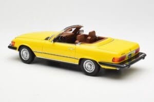Mercedes 450SL R107 Yellow US Version Norev 1:18 183727 Diecast - image 8 of 9