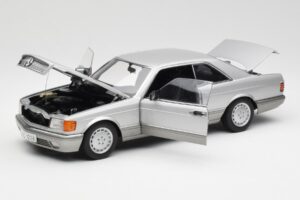 Mercedes 500 SEC C126 Silver AUTOart 1:18 76212 Diecast - image 2 of 8