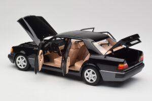 Mercedes 500E W124 Black Limited Edition Norev 1:18 183949 Diecast - image 5 of 12