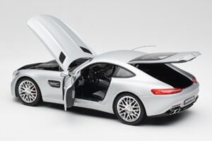 Mercedes AMG GT S C190 Designo Iridium Silver Magno Norev 1:18 B66960485 Diecast - image 5 of 8
