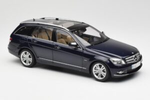 Mercedes C-Class S204 T-Modell Tanzanite Blue AUTOart 1:18 B66962352 Diecast - image 6 of 8