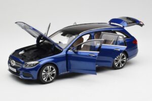 Mercedes C-Class S205 T-Modell Brilliant Blue Metallic Norev 1:18 B66960257 Diecast - image 2 of 8