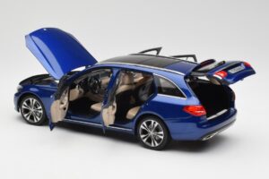 Mercedes C-Class S205 T-Modell Brilliant Blue Metallic Norev 1:18 B66960257 Diecast - image 5 of 8