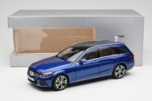 Mercedes C-Class S205 T-Modell Brilliant Blue Metallic Norev 1:18 B66960257 Diecast - image 8 of 8