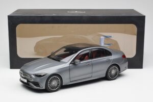 Mercedes C-Class W206 Designo Selenite Grey Magno NZG 1:18 B66960638 Diecast - image 2 of 8
