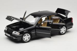 Mercedes C36 AMG W202 Obsidian Black Metallic Norev 1:18 183381 Diecast - image 2 of 8