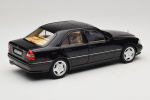 Mercedes C36 AMG W202 Obsidian Black Metallic Norev 1:18 183381 Diecast - image 3 of 8