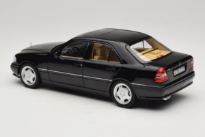 Mercedes C36 AMG W202 Obsidian Black Metallic Norev 1:18 183381 Diecast - image 7 of 8