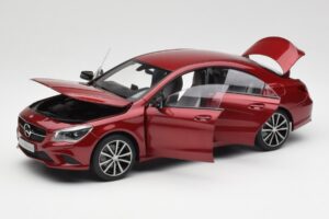 Mercedes CLA C117 Designo Patagonia Red Metallic Norev 1:18 B66960131 Diecast - image 2 of 8