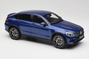 Mercedes AMG GLC 43 Coupe Brilliant Blue GT Spirit 1:18 B66960468 Resin - image 4 of 6