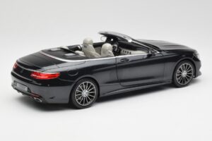Mercedes S-Class Cabriolet A217 Magnetite Black Metallic Norev 1:18 B66960354 Diecast - image 3 of 8