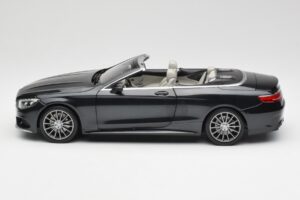 Mercedes S-Class Cabriolet A217 Magnetite Black Metallic Norev 1:18 B66960354 Diecast - image 4 of 8