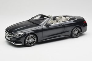 Mercedes S-Class Cabriolet A217 Magnetite Black Metallic Norev 1:18 B66960354 Diecast