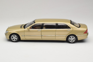 Mercedes S-Class W220 Pullman Gold Metallic Sun Star 1:18 4113 Diecast - image 4 of 8