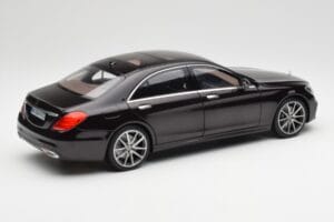 Mercedes S-Class W222 AMG Line Ruby Black Metallic Norev 1:18 183483 Diecast - image 3 of 8