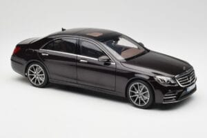Mercedes S-Class W222 AMG Line Ruby Black Metallic Norev 1:18 183483 Diecast - image 6 of 8