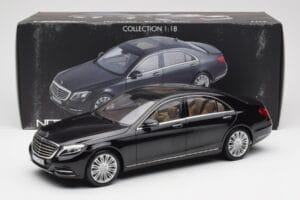 Mercedes S-Class W222 Black Metallic Norev 1:18 183480 Diecast - image 8 of 8