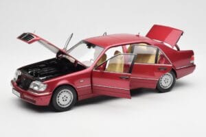 Mercedes S500 W140 Red Metallic Norev 1:18 183579 Diecast - image 2 of 8