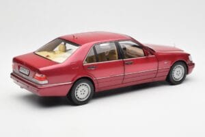 Mercedes S500 W140 Red Metallic Norev 1:18 183579 Diecast - image 3 of 8