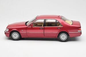 Mercedes S500 W140 Red Metallic Norev 1:18 183579 Diecast - image 4 of 8