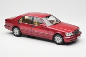 Mercedes S500 W140 Red Metallic Norev 1:18 183579 Diecast - image 6 of 8