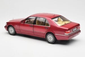 Mercedes S500 W140 Red Metallic Norev 1:18 183579 Diecast - image 7 of 8