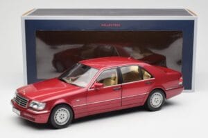 Mercedes S500 W140 Red Metallic Norev 1:18 183579 Diecast - image 8 of 8
