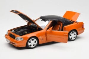 Mercedes SL 500 R129 Orange Metallic Norev 1:18 183752 Diecast - image 2 of 8