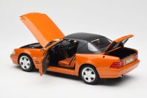 Mercedes SL 500 R129 Orange Metallic Norev 1:18 183752 Diecast - image 5 of 8