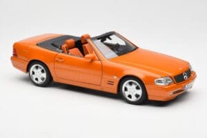 Mercedes SL 500 R129 Orange Metallic Norev 1:18 183752 Diecast - image 6 of 8