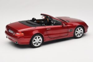 Mercedes SL 500 R230 Red Metallic Limited Edition Norev 1:18 183841 Diecast - image 3 of 8