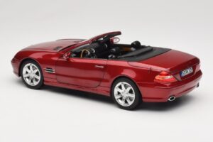 Mercedes SL 500 R230 Red Metallic Limited Edition Norev 1:18 183841 Diecast - image 7 of 8