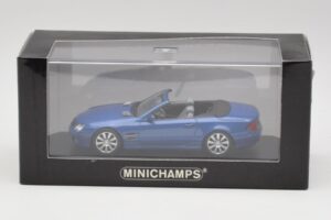 Mercedes SL R230 Tanzanite Blue Minichamps 1:43 B66962250 Diecast - image 4 of 4