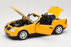 Mercedes SLK200 R170 Yellow Norev 1:18 B66040713 Diecast - image 2 of 9