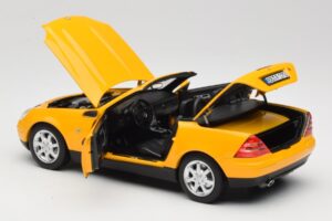 Mercedes SLK200 R170 Yellow Norev 1:18 B66040713 Diecast - image 6 of 9