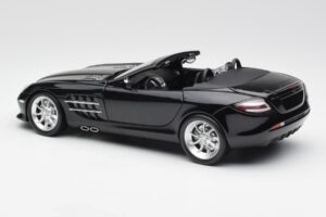 Mercedes SLR McLaren Roadster R199 Crystal Galaxit Black Minichamps 1:18 B66961004 Diecast - image 7 of 8