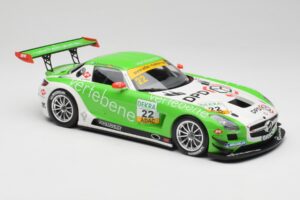 Mercedes AMG SLS C197 GT3 MS Racing #22 V. Sigacev / C. Stoll ADAC GT Masters 2011 Minichamps 1:18 151113102 Diecast - image 4 of 6