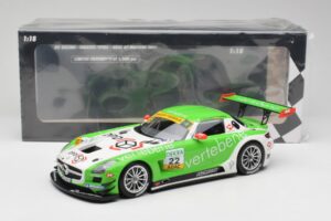 Mercedes AMG SLS C197 GT3 MS Racing #22 V. Sigacev / C. Stoll ADAC GT Masters 2011 Minichamps 1:18 151113102 Diecast - image 6 of 6